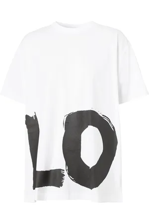 Burberry Love print oversized T-shirt