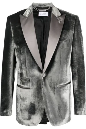 Philipp Plein Single-breasted velvet blazer