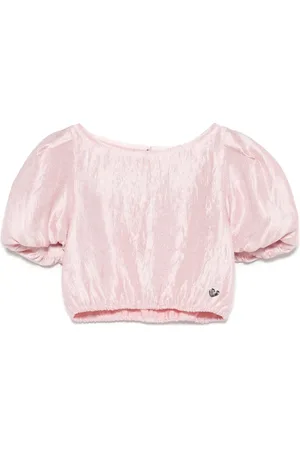 MONNALISA Metallic-effect blouse