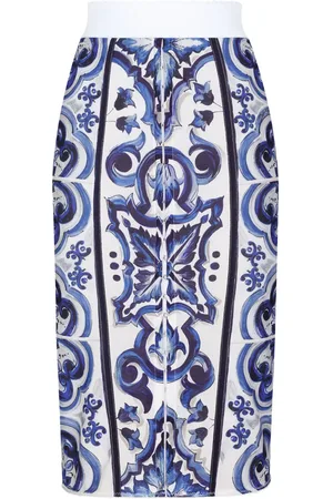 Dolce & Gabbana Majolica-print midi skirt