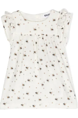 Molo Bee-print organic cotton dress