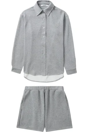 B+AB Logo-embroidered short set