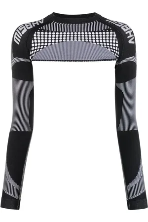 MISBHV Logo-print cropped top
