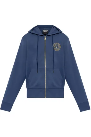 VERSACE Logo-print hoodie