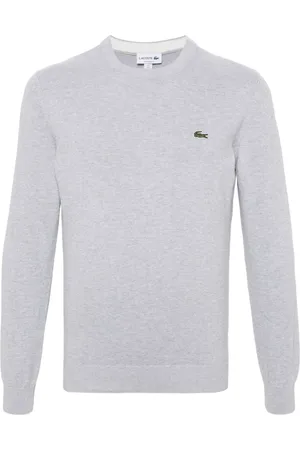 Lacoste M??lange-effect cotton jumper