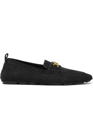 VERSACE Villa suede loafers