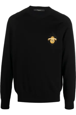 BILLIONAIRE Embroidered-logo crew-neck jumper