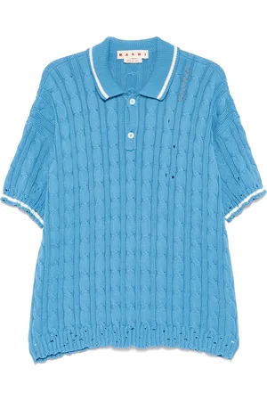 Marni Cable-knit polo shirt