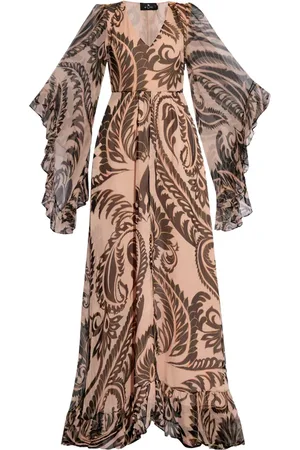 Etro Graphic-print silk maxi dress