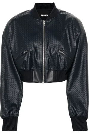 ROTATE Braided cropped jacket