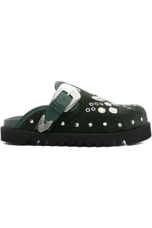 TOGA VIRILIS Eyelet-metal slippers