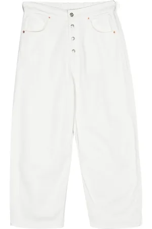 Maison Margiela Exposed-buttons straight leg jeans