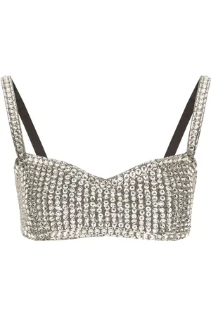 Dolce & Gabbana KIM DOLCE&GABBANA rhinestone-embellished crop top
