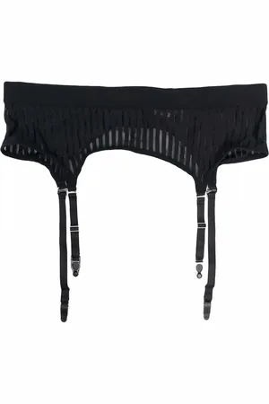 MAISON CLOSE Porte-Jarretelles striped suspenders