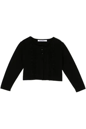 Familiar Tulle-detail button-up cardigan