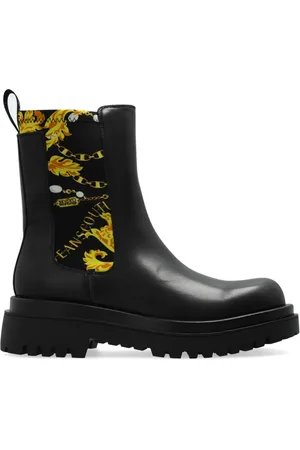 VERSACE Chain Couture-print boots