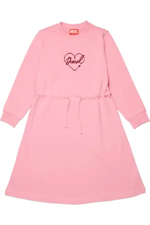 Diesel Heart-print drawstring dress