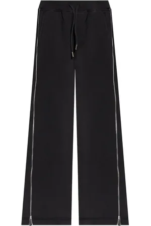 Dsquared2 Side-zipped cotton palazzo pants