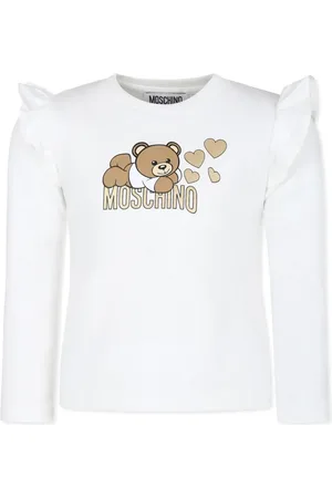 Moschino Logo-print frill-shoulder sweatshirt