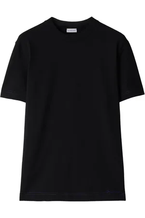 Burberry Logo-embroidered organic cotton T-shirt