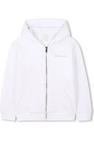 Givenchy Rhinestone-logo zipped hoodie