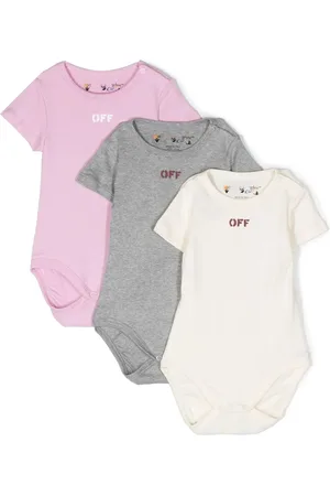 OFF-WHITE Three-pack babygrow set