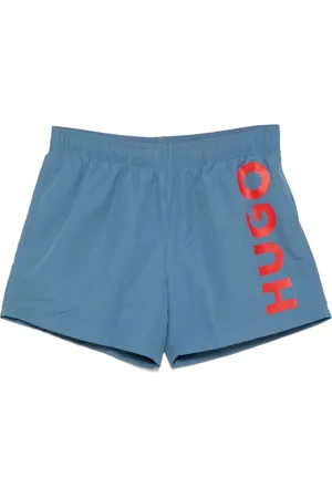 HUGO BOSS Logo print swim shorts
