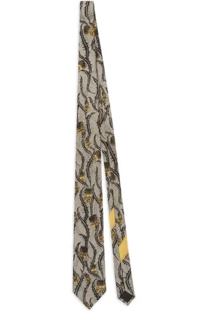DRIES VAN NOTEN Printed silk tie