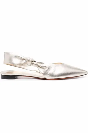 santoni Metallic leather sandals