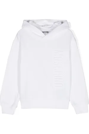 Moschino Logo-embossed cotton hoodie