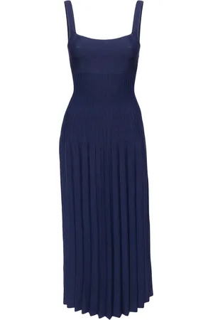Staud Ellison pleated midi dress