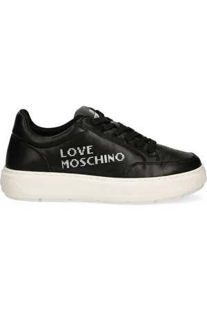 Moschino Logo lettering lace-up trainers