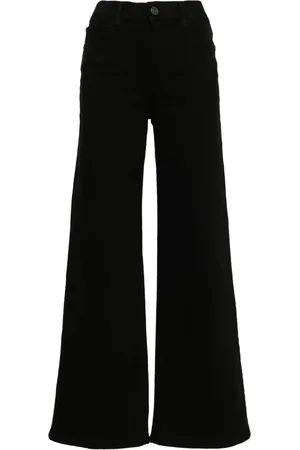 Frame High-rise wide-leg jeans