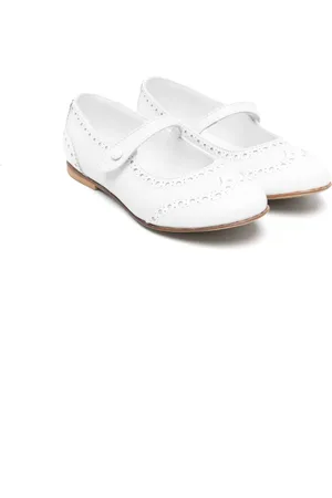 ANDREA MONTELPARE Ghillies-brogue trim ballerina shoes