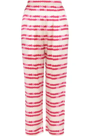 ERES Rom??o heart-print silk pyjama trousers