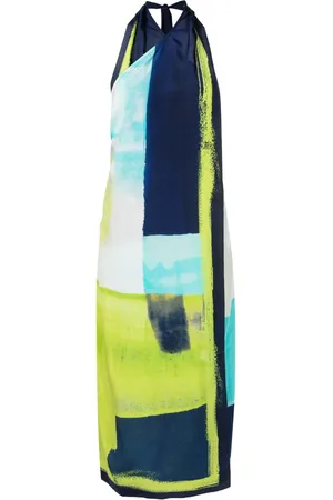 Lenny Niemeyer Abstract-print wraparound midi dress