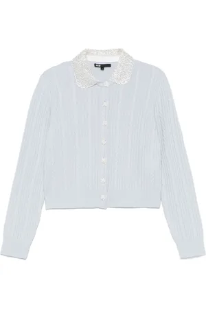 Maje Embellished-collar cardigan