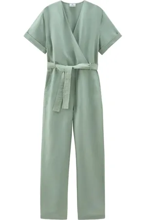 Woolrich Belted wrap jumpsuit