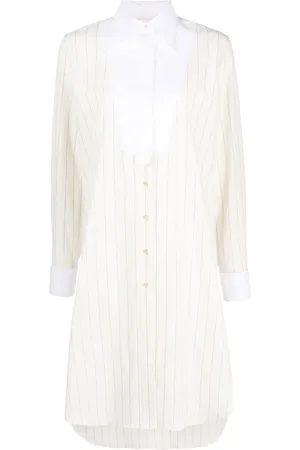 WALES BONNER Striped midi dress