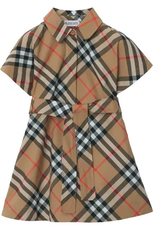 Burberry Checked cotton shirt dress