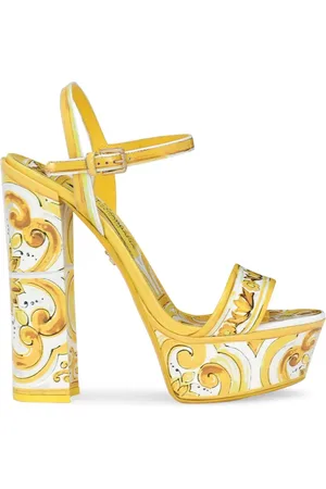 Dolce & Gabbana 105mm Majolica-print platform sandals
