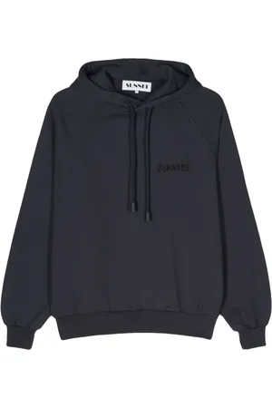SUNNEI Logo-embroidered cotton hoodie