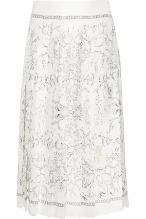 Fabiana Filippi Abstract-print pleated skirt