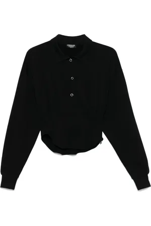 MUGLER Corseted polo shirt