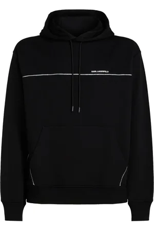 Karl Lagerfeld Reflective pipe-lined hoodie