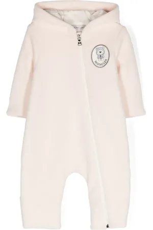 Moncler Logo-embroidered babygrow