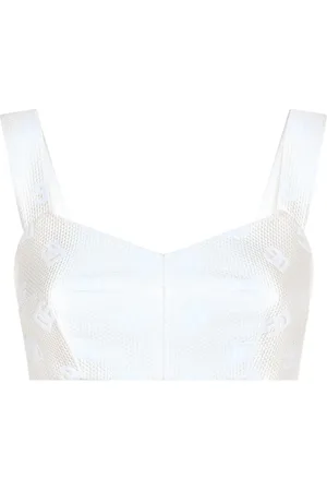 Dolce & Gabbana DG jacquard cropped top