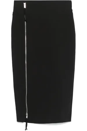THOM KROM Zip-up midi skirt