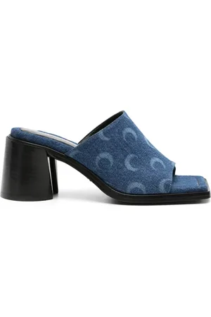 Marine Serre 75mm denim sandals