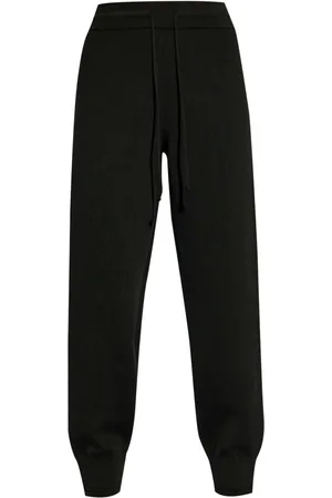 Burberry Embroidered-logo knitted track pants
